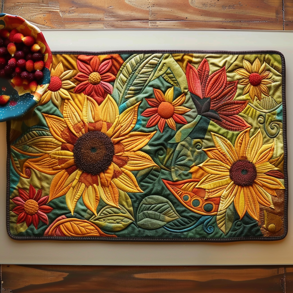 Gewatteerde placemats
