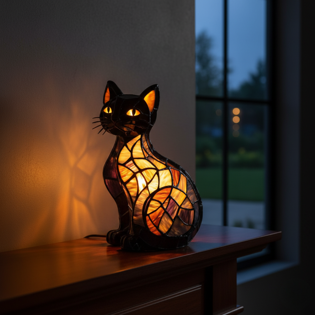 Schitterende Middernacht Kat
