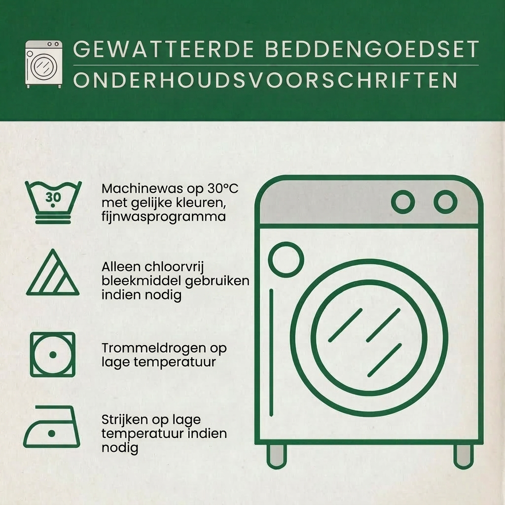 3-delig gestikt beddengoed - Zonneglans