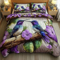 3-delige gewatteerde bedset - Vogelopvang