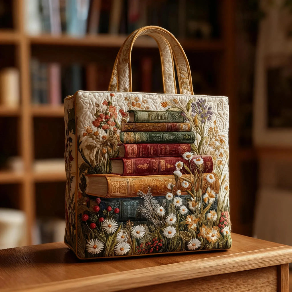 Handgemaakte Matelassé Tas - Bloemenmotief