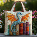 Gequilted Tas - Smaragdgroene Draak Bewaker van de Boeken