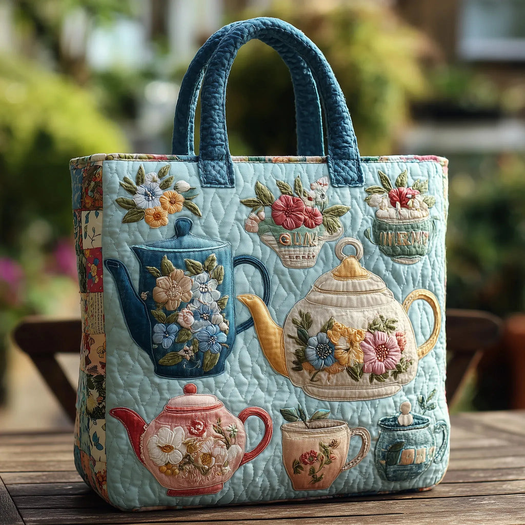 Gequilted Tas - Bloemenpatroon