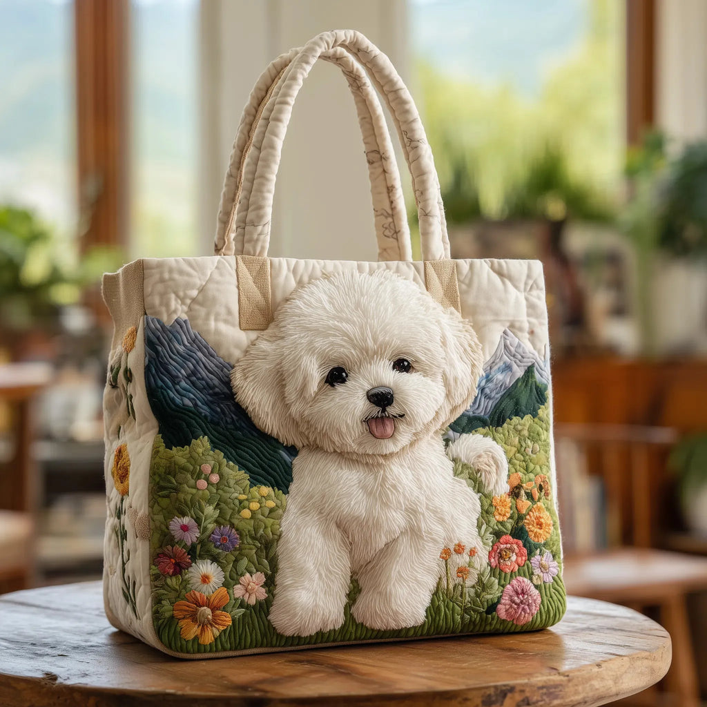 Handgemaakte Gewatteerde Tas - Betoverde Hond