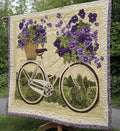 Maaike - Textiele wandkunst Vorm van Boeket van Fietsen