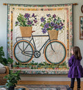 Julia - Textiele wandkunst Muur Bloeiend Wielen