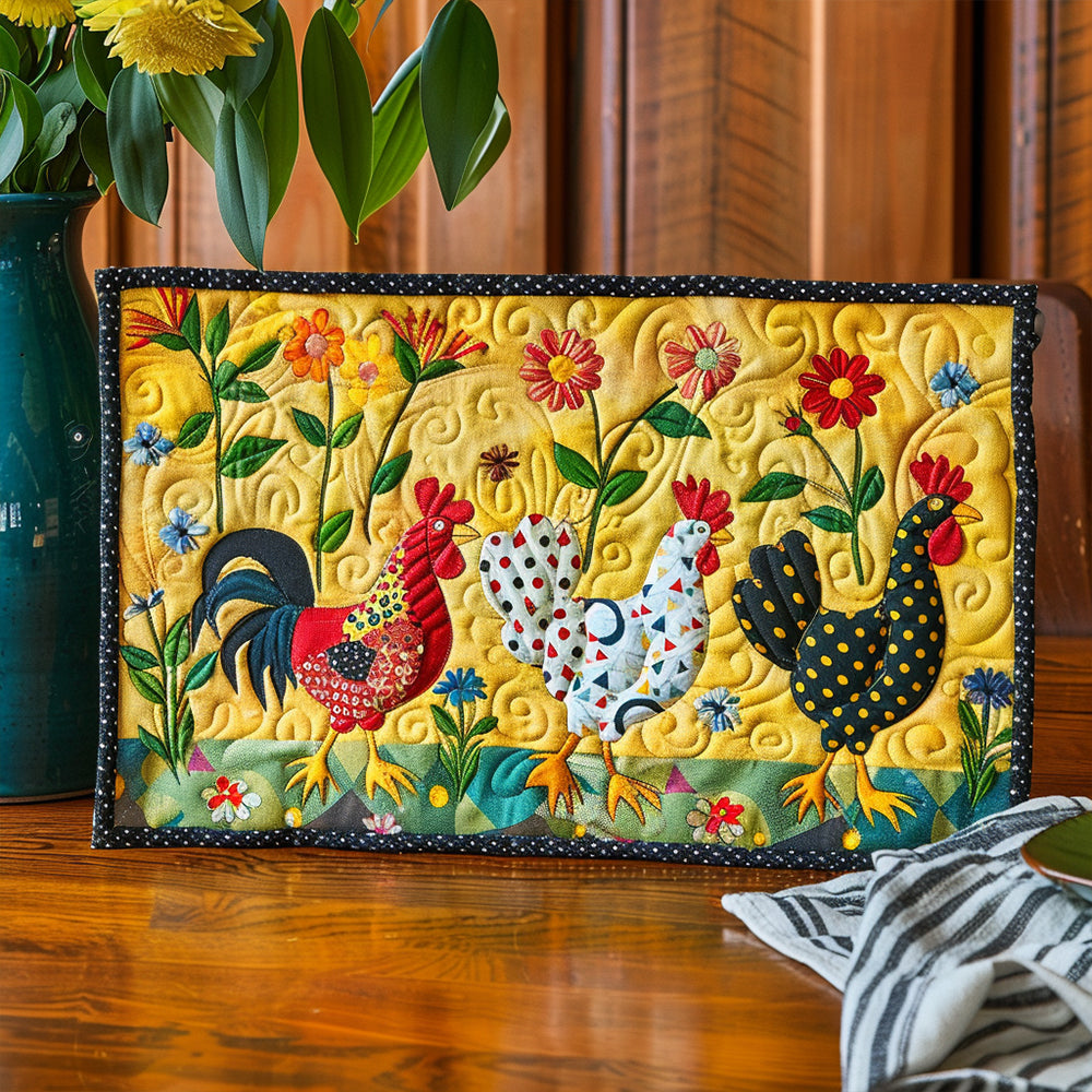 Noor - Gewatteerde placemat Helder Kip Weide