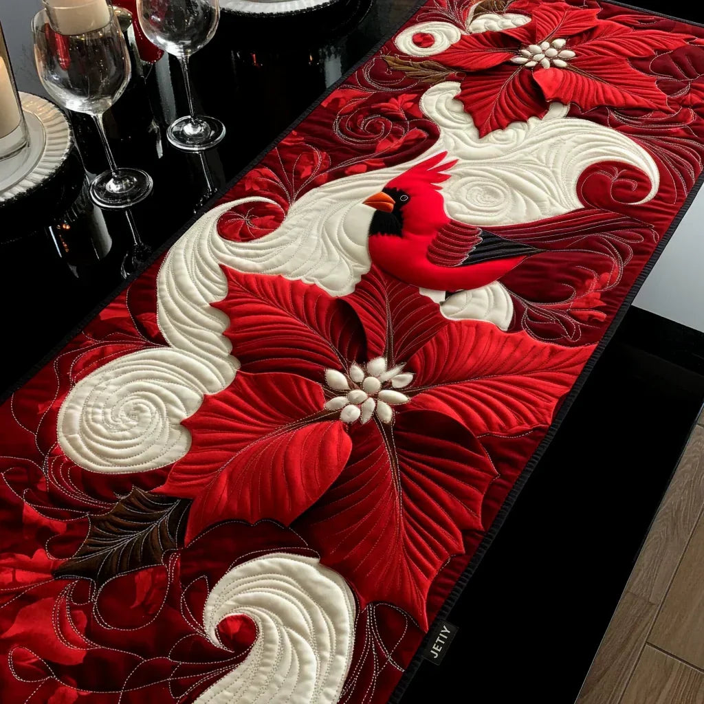 Quilted Tafelkleed - Kardinaalrood