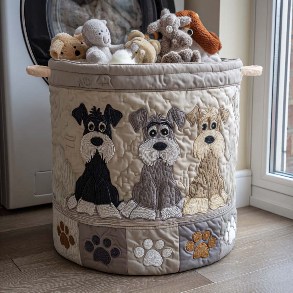 Gevoerde Wasmand - Schnauzer Illustratie