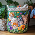 Gestoffeerde Wasmand - Kattenknuffelhoek