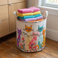 Gevoerd Wasmand - Vrolijke Kattenpatch
