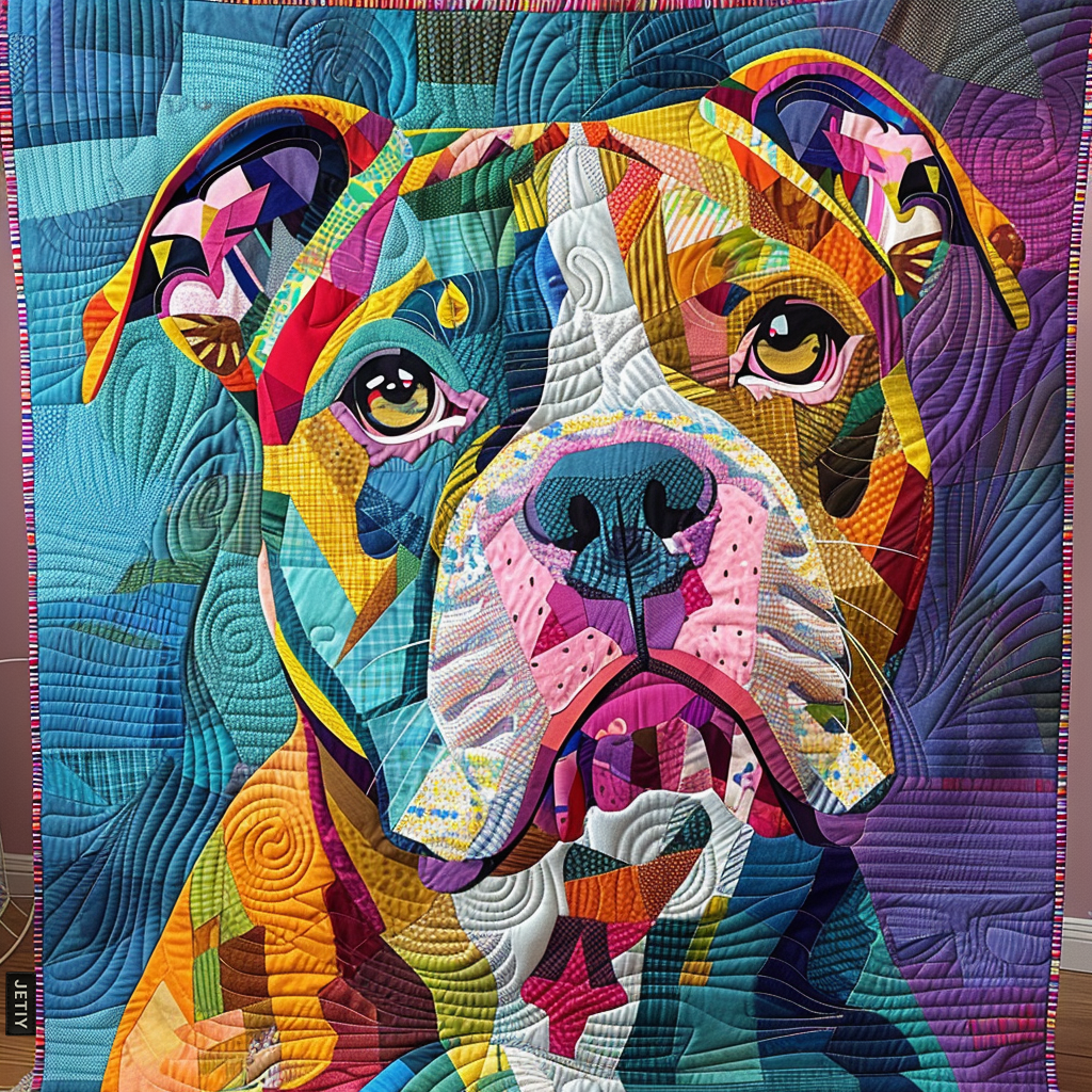 Sanne - Gewatteerde deken Charme Puppy Kleurexplosie