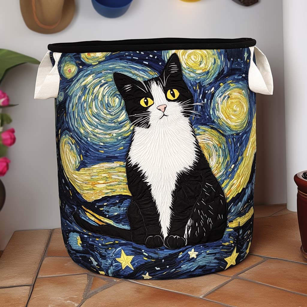 Gestoffeerde Wasmand - Elegante Feline