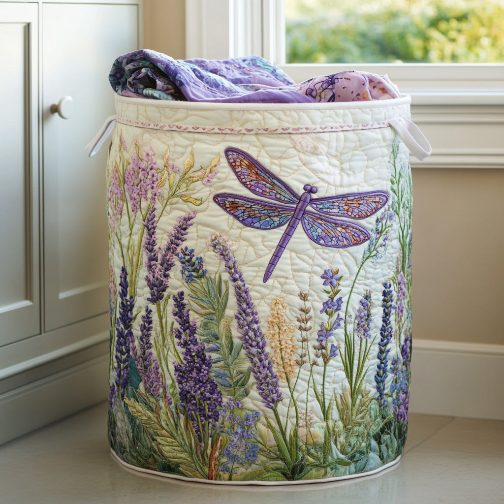 Gestoffeerde Wasmand - Gouden Libelle
