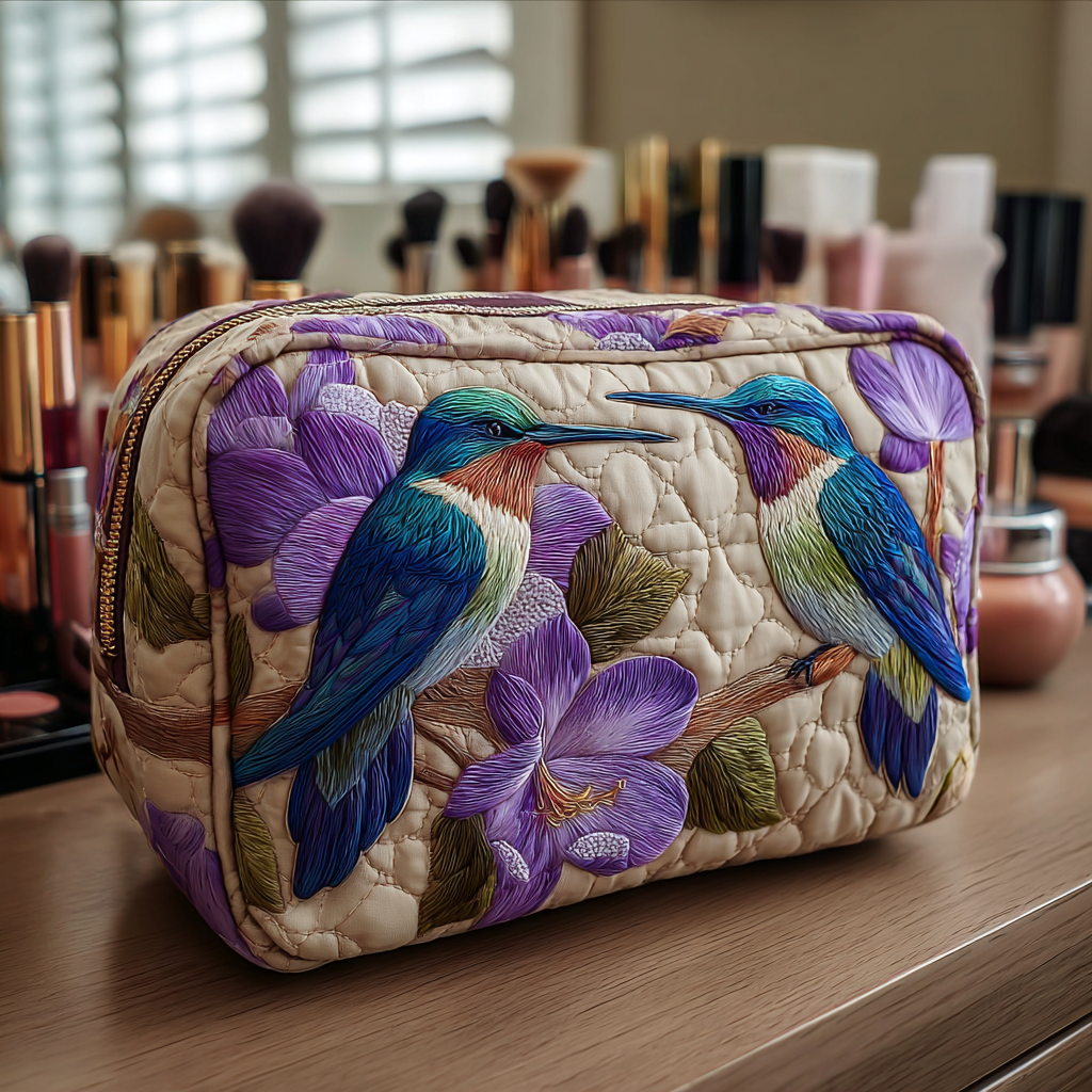 Wilma - Gewatteerde toilettas Verfijnd Kolibri