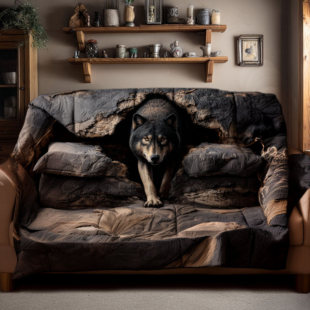 Roos - Gewatteerde bankhoes Wolf