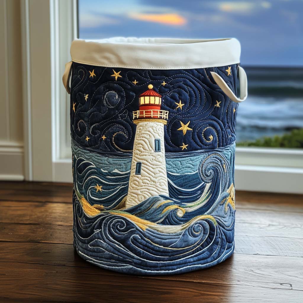 Gevoerd Wasmand - Vuurtoren bij Dusk