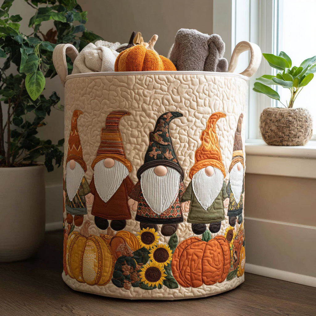 Gequilt Wasmand - Gnoom in de Pompoentuin