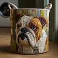 Gestoffeerde Wasmand - Rustieke Bulldog