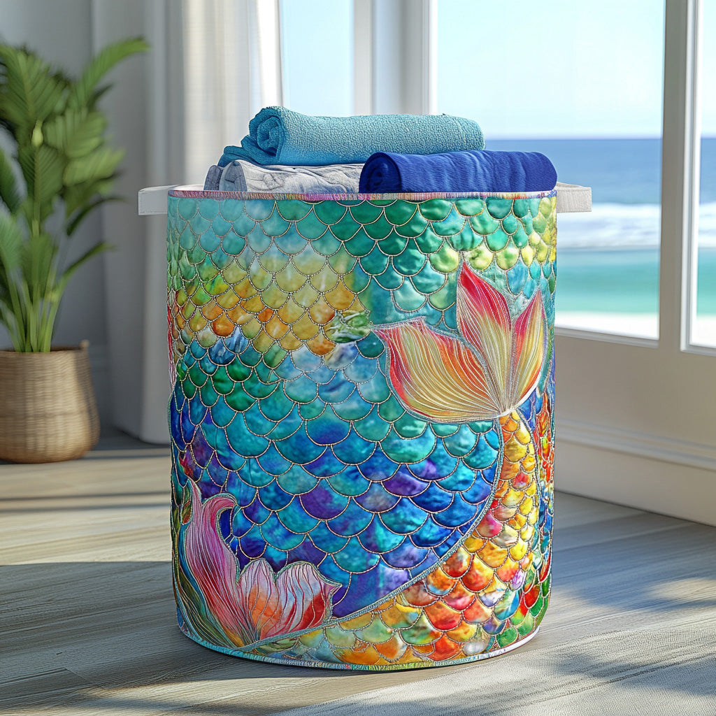 Gestoffeerde Wasmand - Marine Sparkle