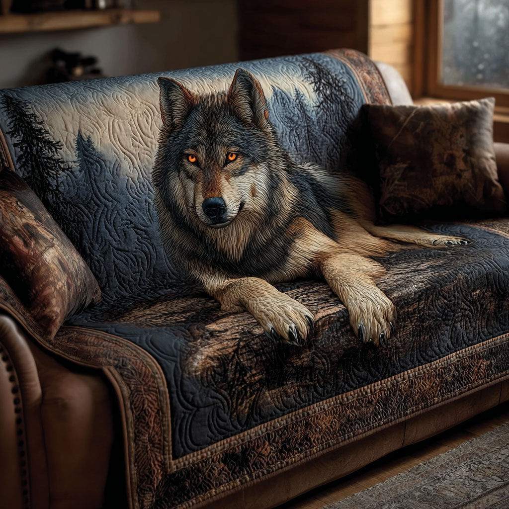 Roos - Gewatteerde bankhoes Wolf