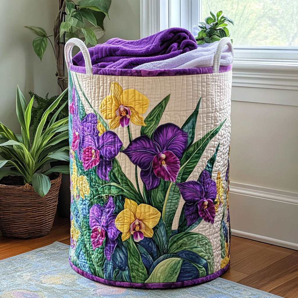 Gevoerde Wasmand - Zonsondergang met Orchideeën