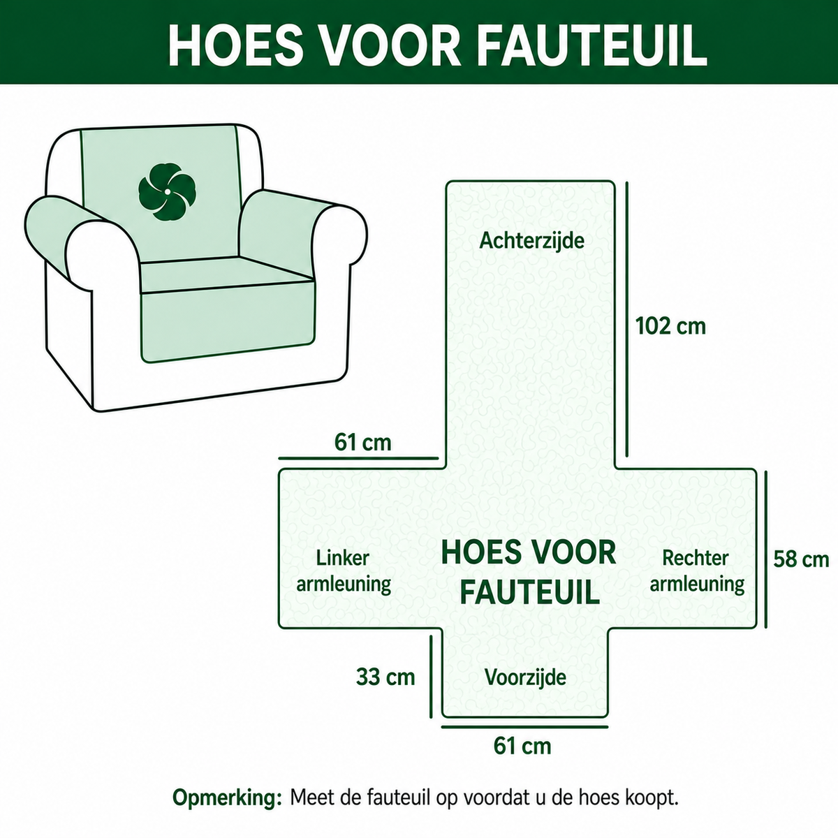 Adriana - Gewatteerde bankhoes Landschap van Sneeuw Stil