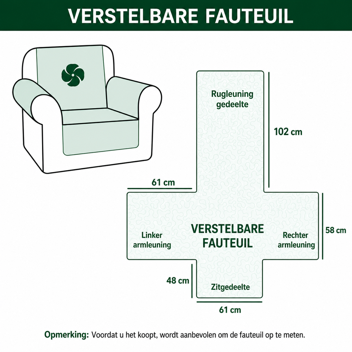 Aagje - Gewatteerde bankhoes Patroon Winters
