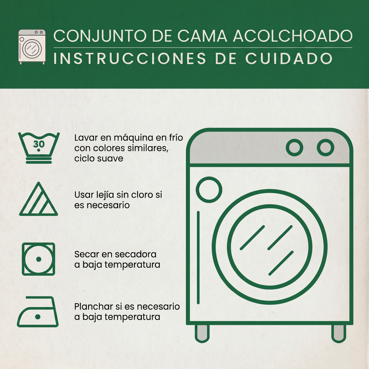 Conjunto de ropa de cama acolchada de 3 piezas - El Encanto Rayo de Sol — imagen 3