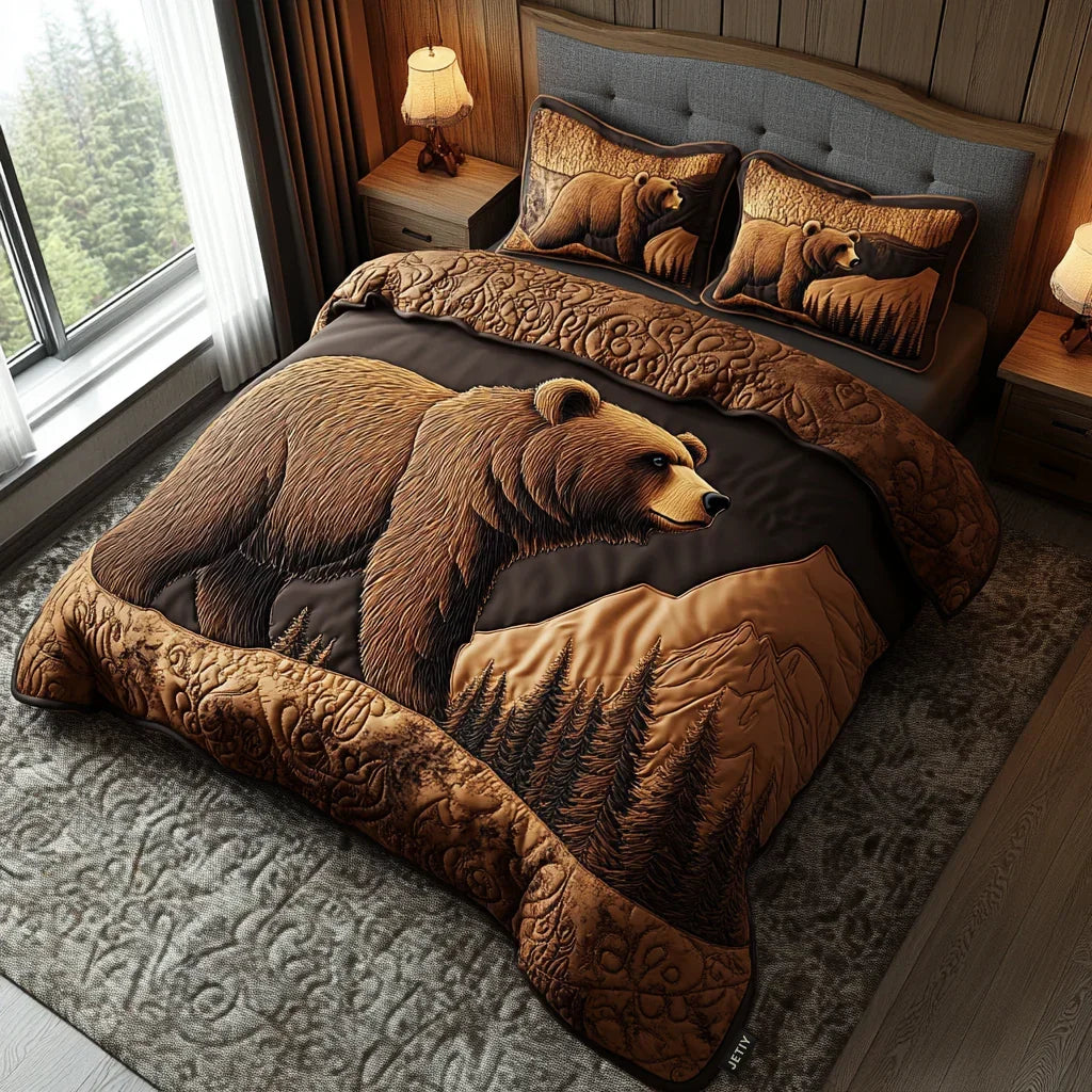 Conjunto de ropa de cama acolchada de 3 piezas - Animales del Bosque — imagen 1