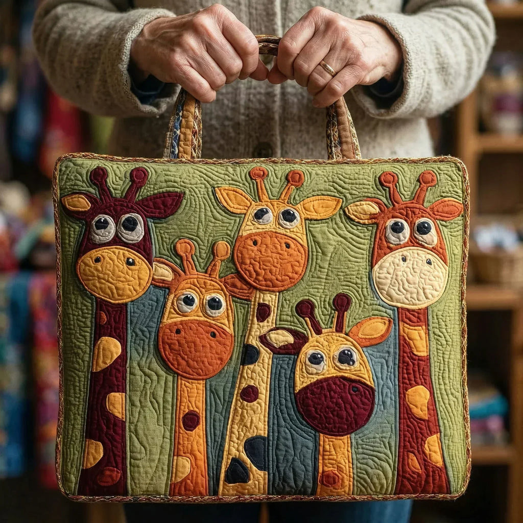 Gequiltede Tas - Giraffe