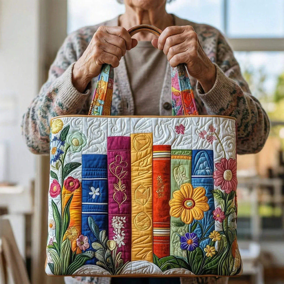 Handgemaakte Tas - Bloemenbibliotheek