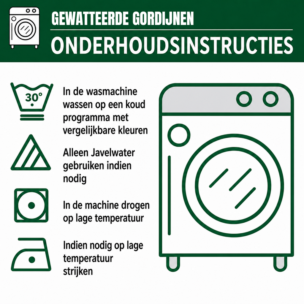 Merel - Gewatteerde gordijnen Woestijngloed aan de Horizon