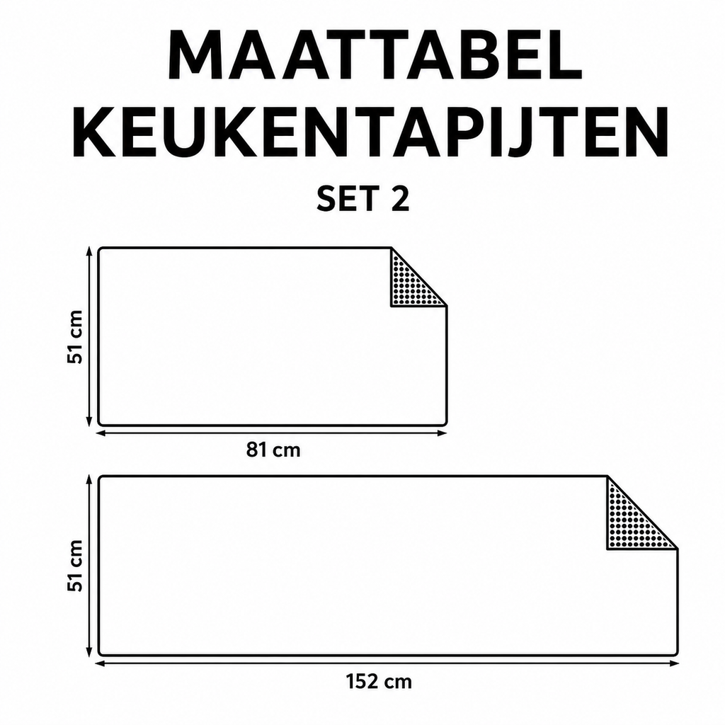 Marije - Keukenmat Pootafdrukken van Poot